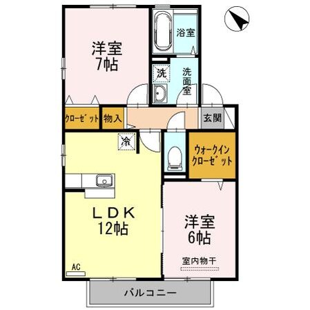 セント　セジュール（Ｄ）の物件間取画像